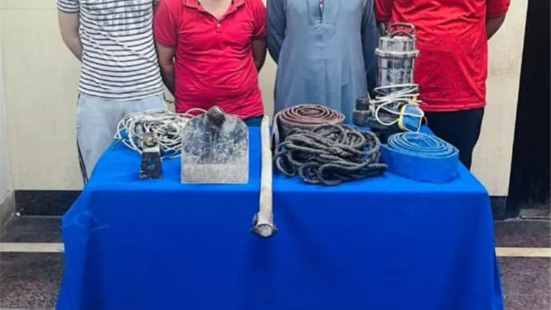 يقودهم أجنبى .. سقوط 4 أشخاص ينقبون عن الاثار بالقاهرة