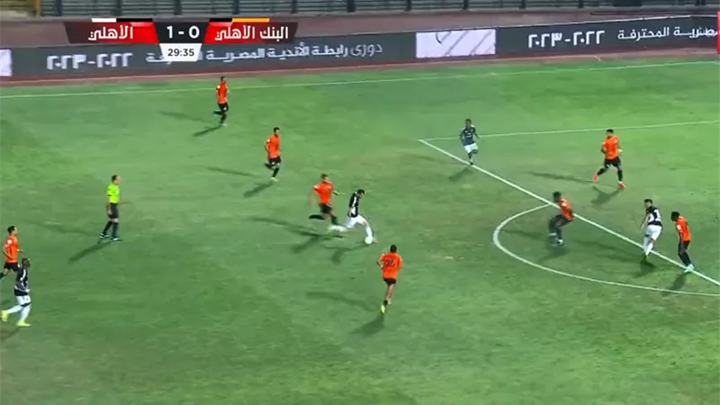هدف أحمد عبد القادر في مباراة الأهلي والبنك - فيديو