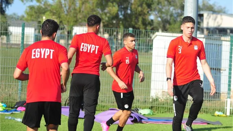 شاهد استعدادات الفراعنة لمواجهة الجابون بكأس الأمم الأفريقية