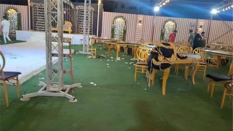 مجهولون يلقون مولوتوف على حفل زفاف نجل تاجر أسماك شهير بالمنصورة
