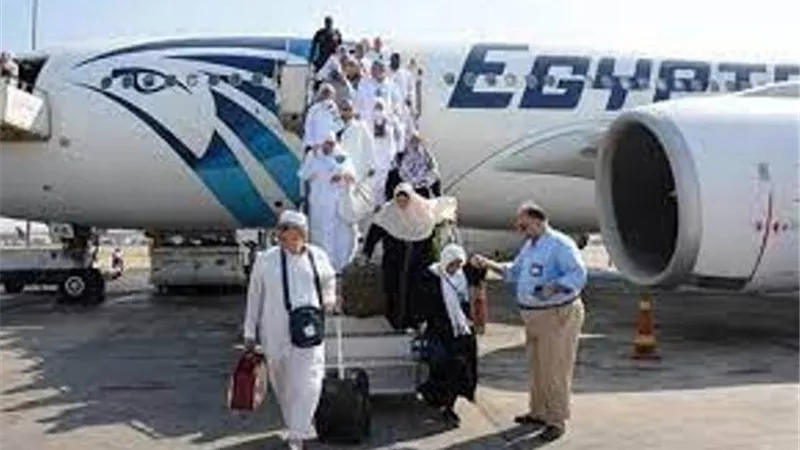مصر للطيران تسير اليوم 15 رحلة جوية لعودة حجاج بيت الله الحرام