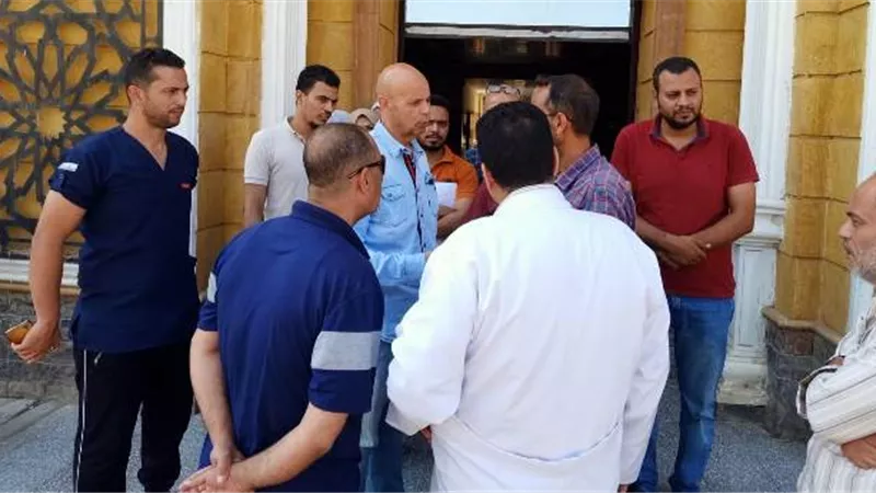 وكيل وزارة الصحة يتفقد سير العمل بمستشفى الصدر بالزقازيق