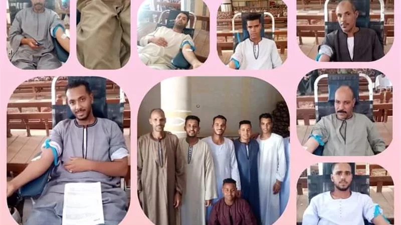 ملحمة انسانية للتبرع بالدم في 