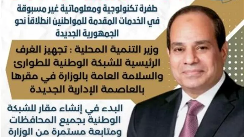آمنة: الشبكة الموحدة نقلة نوعية لمصر فى التعامل مع الازمات