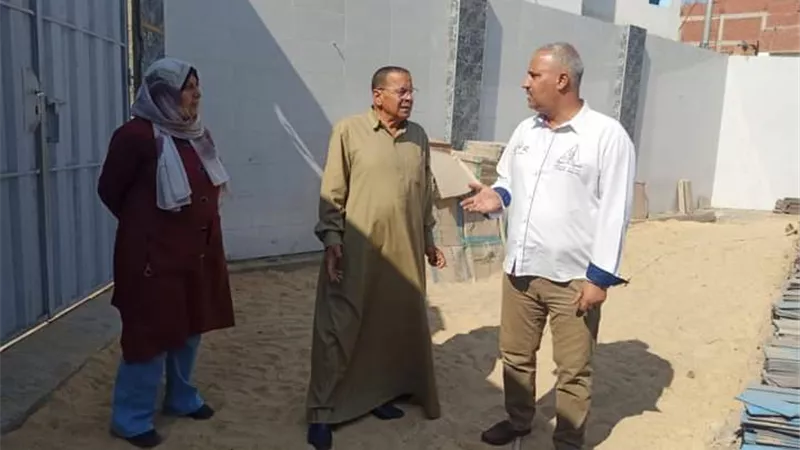 الصبروط:٧٥٪ نسبة الأعمال الإنشائية بحمام سباحة مركز شباب كفرمناقر