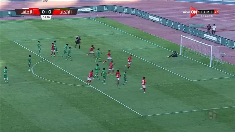 الأهلى يتقدم على الاتحاد السكندري بهدفين فى الشوط الأول.. فيديو