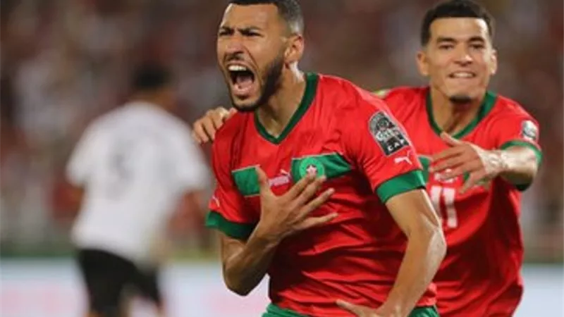 منتخب المغرب الأولمبي بطلأ لأمم أفريقيا بعد الفوز علي مصر 1/2