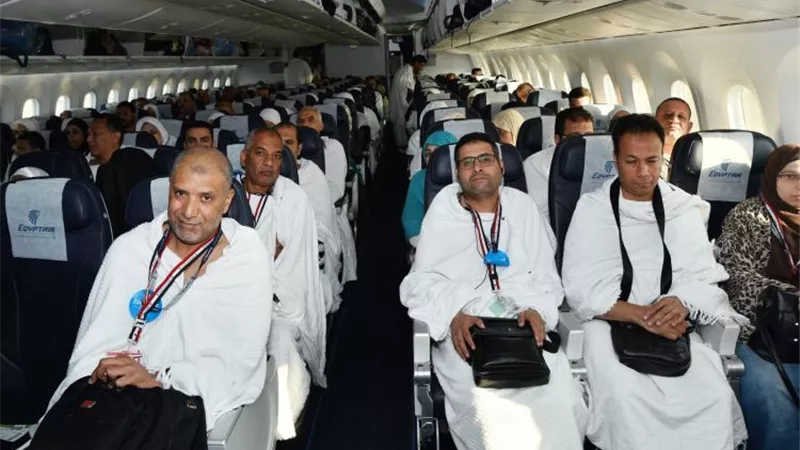 مصر للطيران تسير اليوم 25 رحلة جوية لعودة حجاج بيت الله الحرام