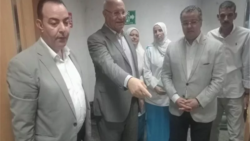 سوسه يتفقد أعمال التطوير والخدمات الطبية بمستشفى بنها الجامعي