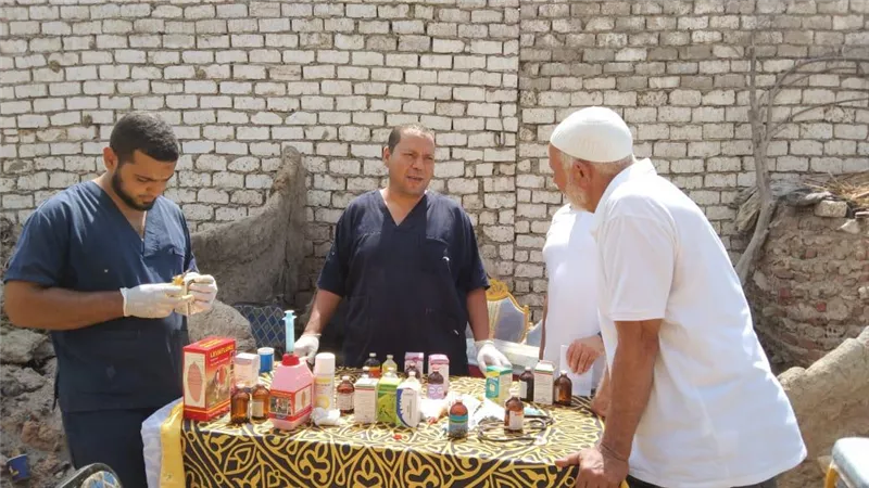 قوافل بيطرية مجانية لخدمة صغار مربي الماشية بالفيوم