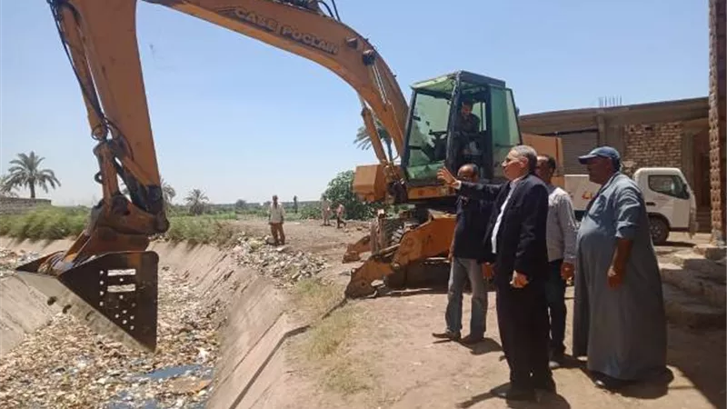 محافظ المنيا يوجه بتنظيم حملات لتطهير الترع والمجارى بالمراكز
