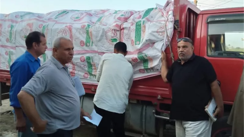 ضبط 181 شيكارة دقيق مدعم قبل بيعها بالسوق فى الواسطى