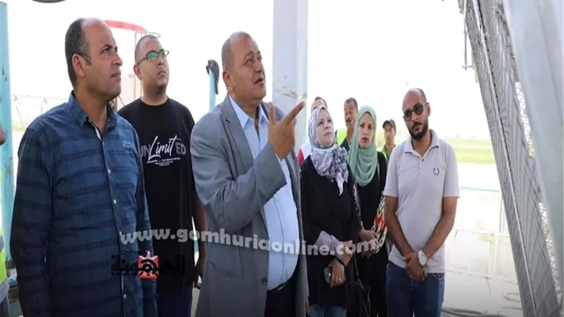 رئيس مياه المنيا : تفقد اعمال تطوير محطة معالجة صرف صحي ابو قرقاص