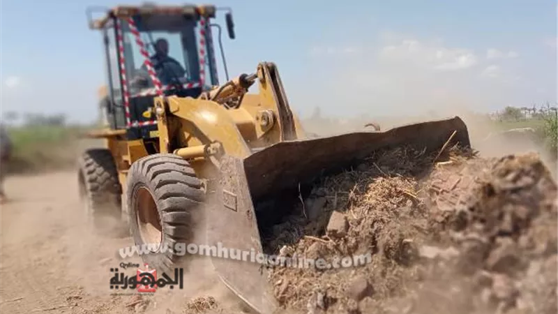 ازاله 33 حالة تعدي بالدقهلية على املاك الدوله ضمن الموجه 21