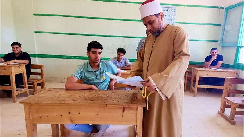 ختام امتحانات العلمى بالثانوية الأزهرية بالشرقية