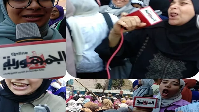 طالبات المنوفية يغنون ويرقصون على انغام الدى جى فرحٱ بنهاية الامتحانات