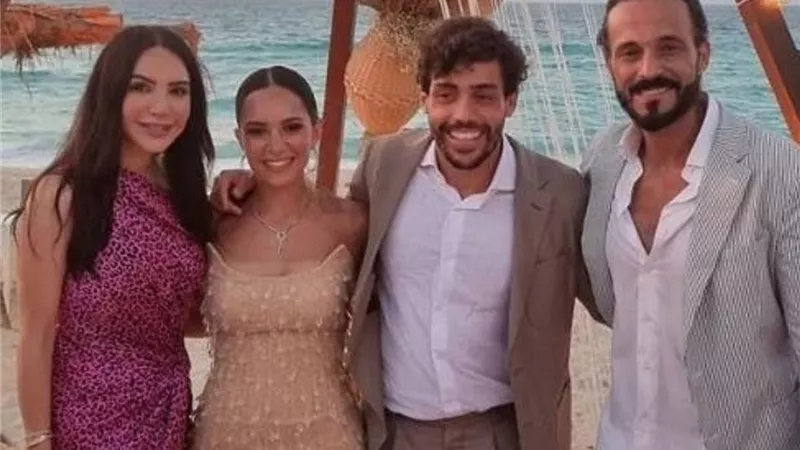 زوجة يوسف الشريف تحتفل بحفل زفاف شقيقتها