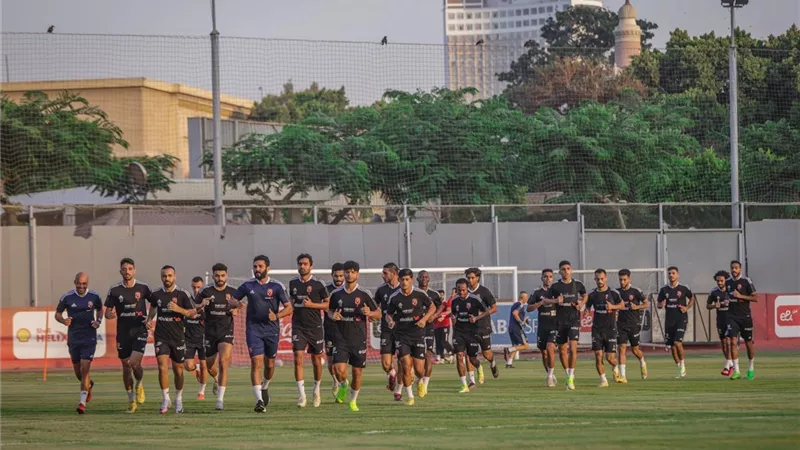 الأهلي يختتم استعداداته لمواجهة المقاولون العرب فى الدورى