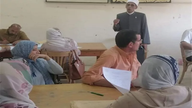 قيادات قطاع المعاهد يتفقدون مراكز التصحيح للثانوية الأزهرية