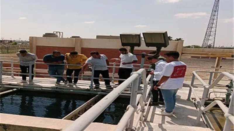 تدريب لطلاب تكنولوجية بنى سويف فى شركة المياه