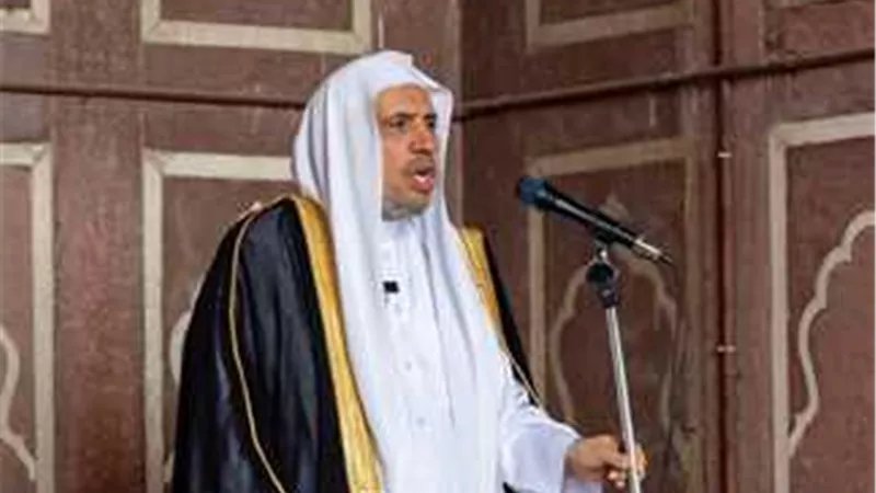 أمين رابطة العالم الإسلامي يخطب الجمعة بالجامع الكبير فى نيودلهي