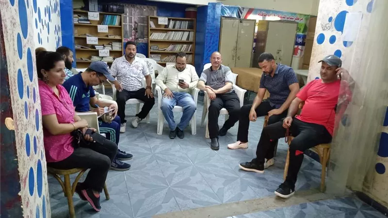 مدير ادارة شباب المنيا يعقد لقاء مع مديري مراكز الشباب