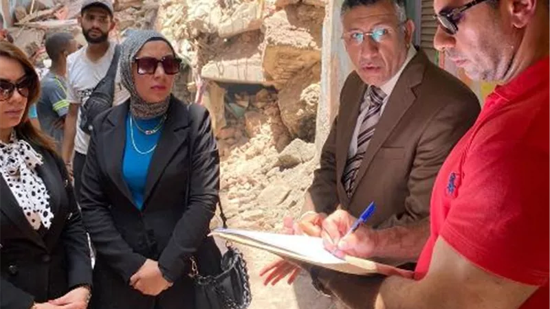 النيابة الإدارية تشكل لجنة لمعرفة أسباب انهيار عقار حدائق القبة