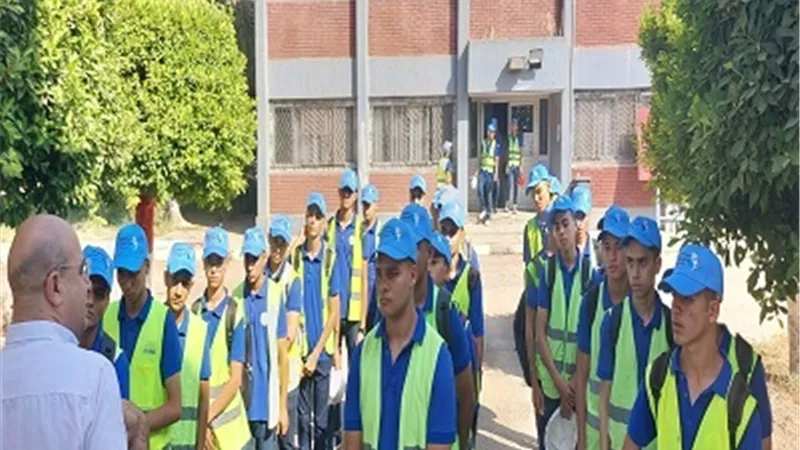 بدء التدريب الصيفى لطلاب مدرسة المياه ببنى سويف