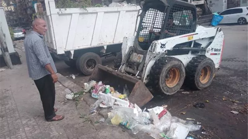رفع 1115طن قمامة و زراعة 1500 متر نجيل طبيعي بالدقهلية