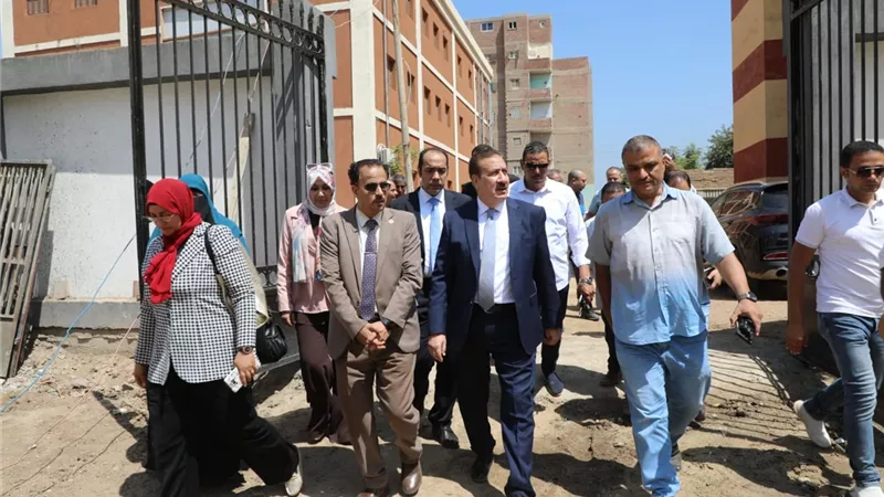 محافظ المنوفية يتفقد الأعمال الإنشائية لمستشفى أشمون الجديدة