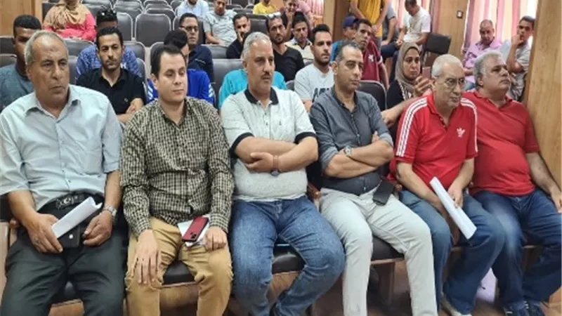 الصبروط يشهد قرعة دور الـ ١٦ من دورى القليوبية لكرة القدم