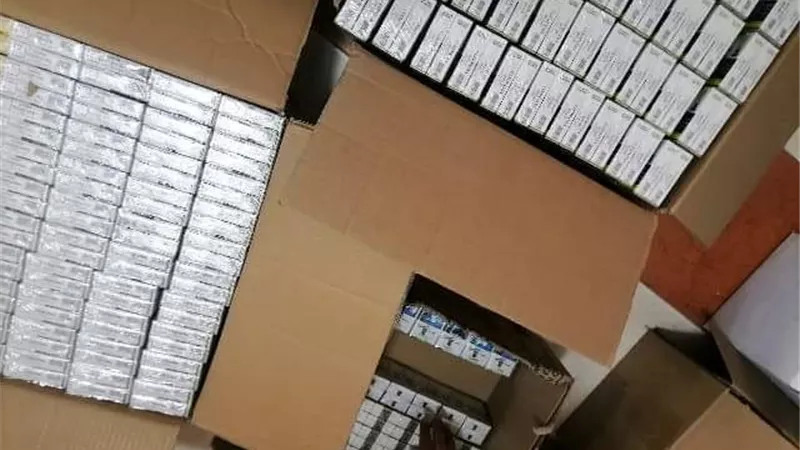 ضبط ١٧٠٠ علبة سجائر قبل بيعهم بالسوق السوداء ببلبيس