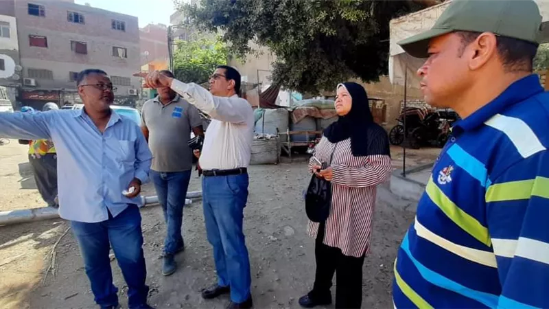 رئيس مدينة المنيا يتفقد هدم عمارات الإيواء بحى الجنوب