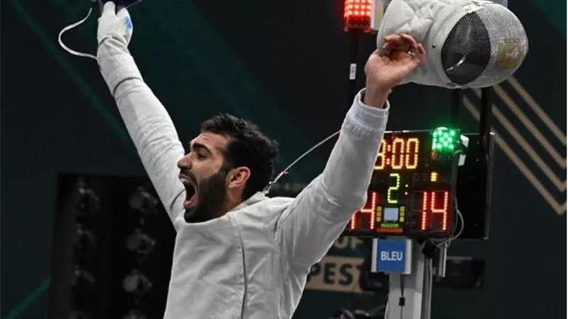 زياد السيسي يتأهل لثمن نهائي سلاح السيف ببطولة العالم للمبارزة