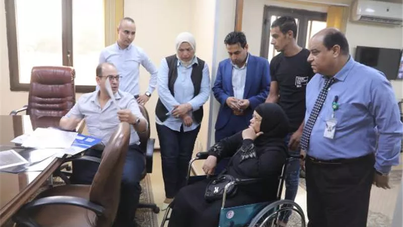 محافظ الجيزة يوجه باجراء عملية تركيب مفصل ل عزيزة