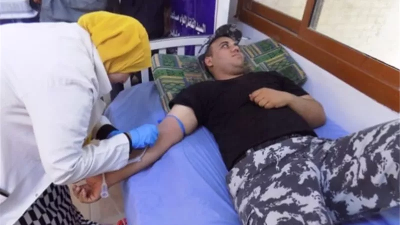 حملة للتبرع بالدم بمديرية أمن سوهاج