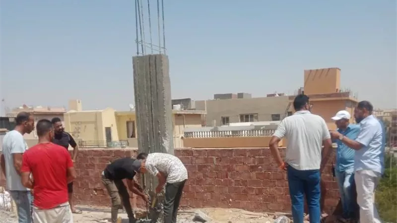 جهاز مدينة ٦ أكتوبر يشن حملة لإزالة مخالفات البناء بهذه الأماكن