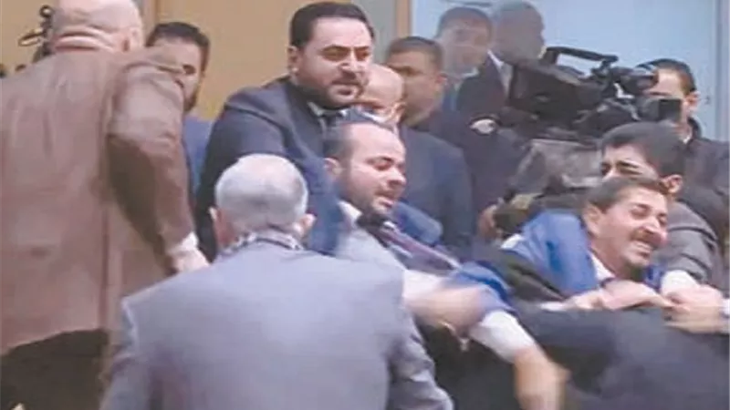 معارض يسكب الماء.. في وجه رئيس الوزراء