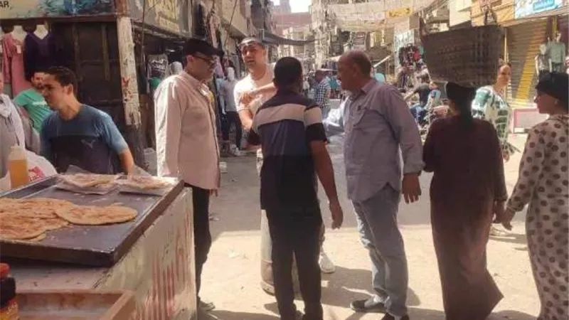 تحرير 215 محاضر إشغال فى 3 مراكز بالمنيا