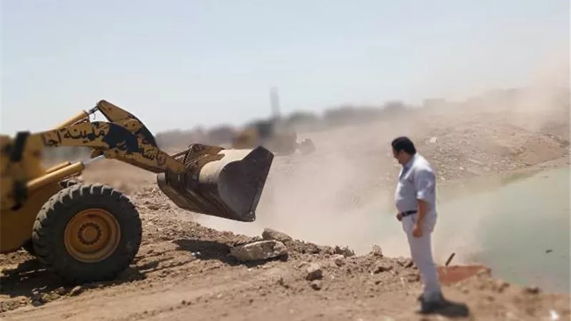 انشاء محطه معالجه صرف صحي ضمن مبادرة حياة كريمة بميت غمر