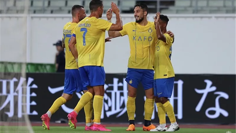 انتر ميلان يتعادل بهدف فى نهاية الشوط الاول أمام النصر السعودي.. فيديو