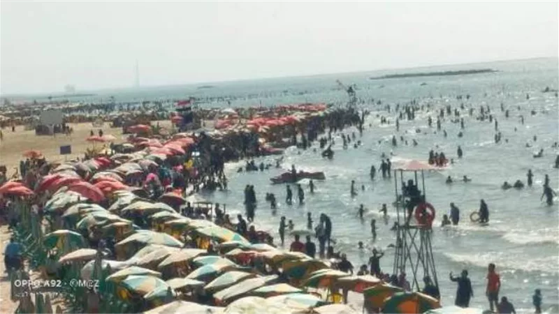 زحام شديد برأس البر وإنقاذ ٦٨ من الغرق وإعادة ٢٠٧ تائهين لذويهم