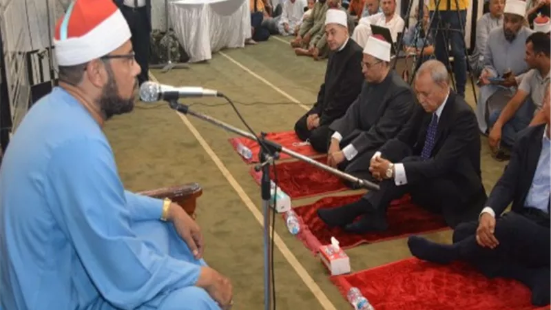 الهجان يشهد فعاليات القافلة الدعوية بقليوب عقب اداء صلاة الجمعة