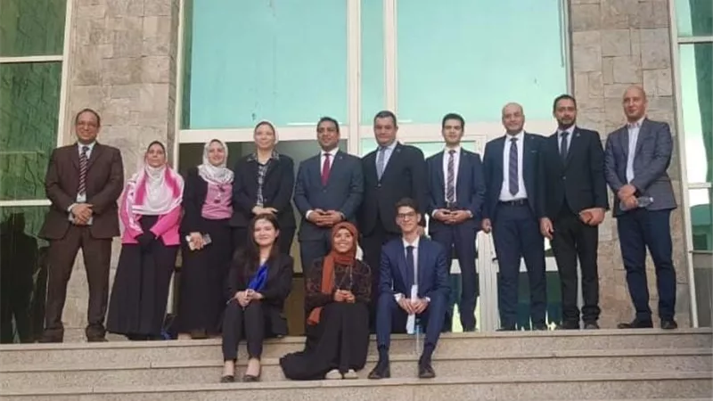 حقوق الإنسان بالسويس يشارك في نماذج المحاكاة بالجامعة