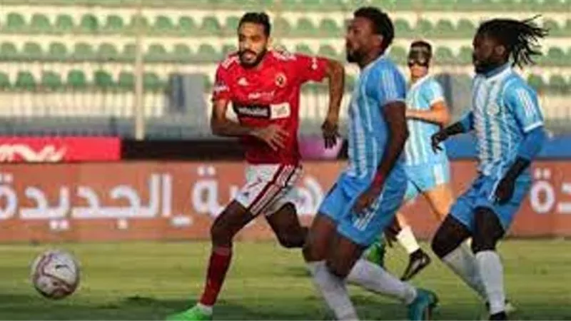 الشوط الاول.. الاهلى يتقدم بهف تاو على الداخلية فى الكأس