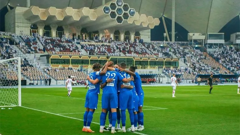 فرحة هستيرية للاعب الهلال بالهدف الأول في شباك السد القطري - شاهد