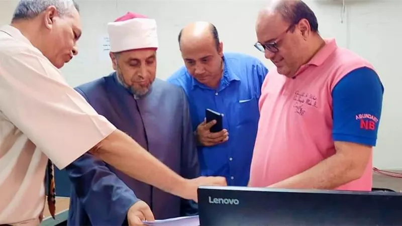 افتتاح مركز استخراج بيانات النجاح الإلكتروني للشهادات الأزهرية بالزقازيق