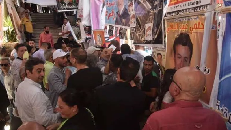 مشادة كلامية بين أعضاء مجلس إدارة الموسيقيين بعد إعلان النتيجة