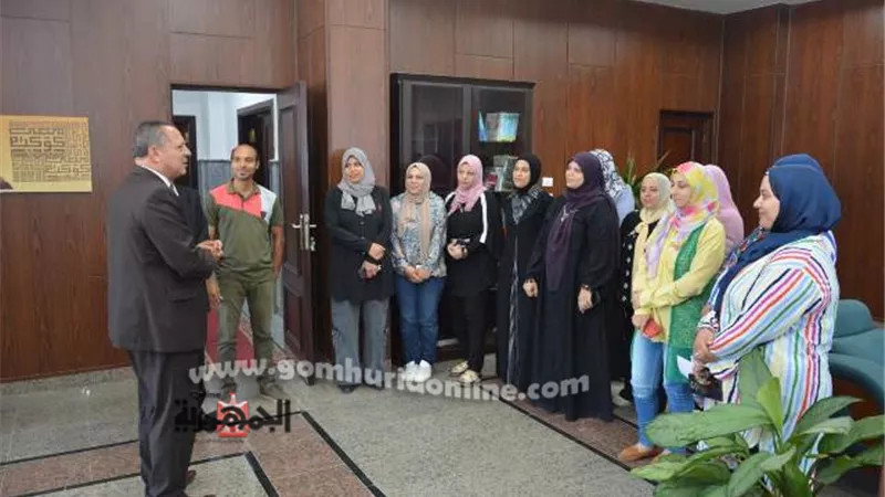 رئيس جامعة دمياط الجديد يستقبل عمداء الكليات