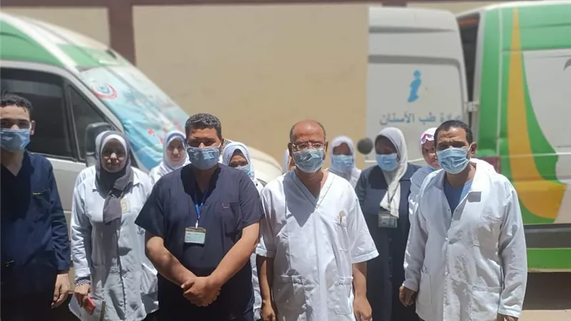 صحة المنيا تقوم بتنفيذ قافلة طبية بقرية تنده بمركز ملوى